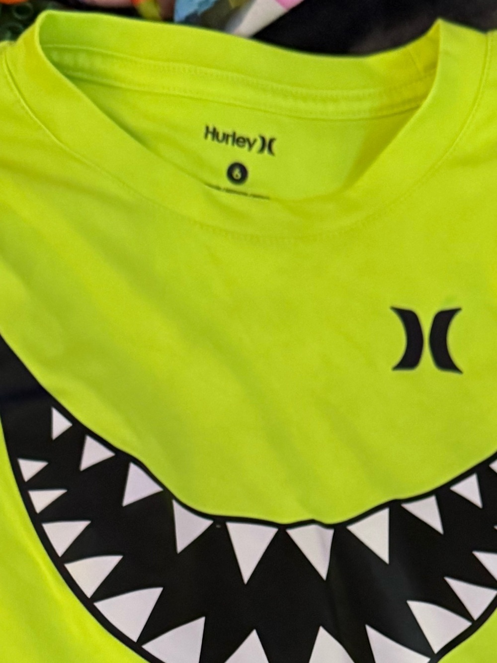 Hurley Bright Lime Green Crewneck Tee